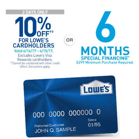 With the Home Depot Consumer Credit Card, you can get 6 month financing on purchases, giving you some extra room to . . Lowes 24 month financing coupon